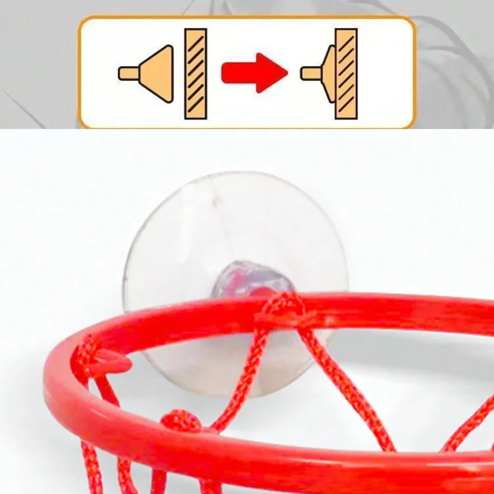 Mini Basketball Set mit Handgelenkband – Elastischer Gummiball Tischspielzeug | Lustiges Sportspiel zur Kinderkoordination & Bewegung Kaufschwan®