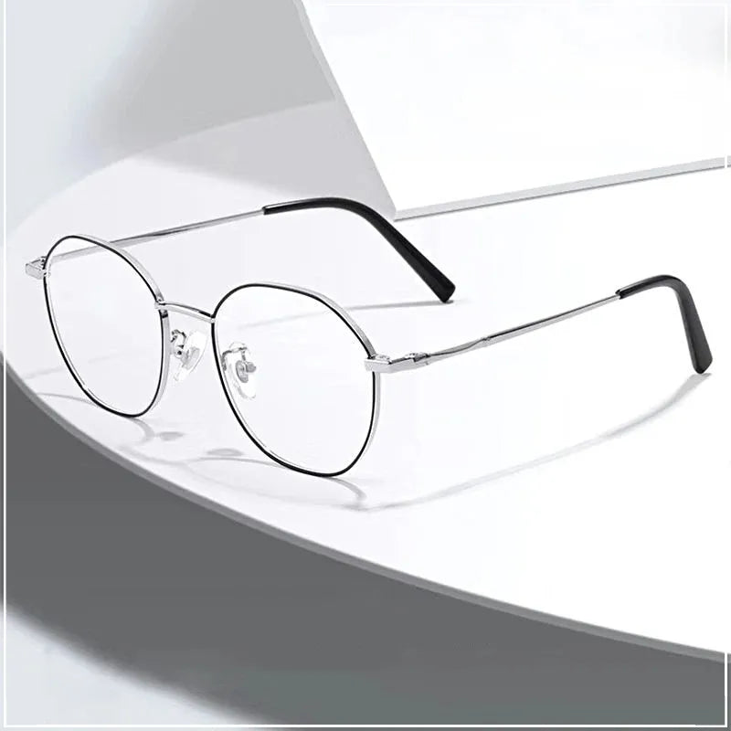 Metal Round Anti Blue Light Glasses Women Men Classic Square Eyeglasses Frames Transparent Computer Glasses Oculos Feminino Kaufschwan®