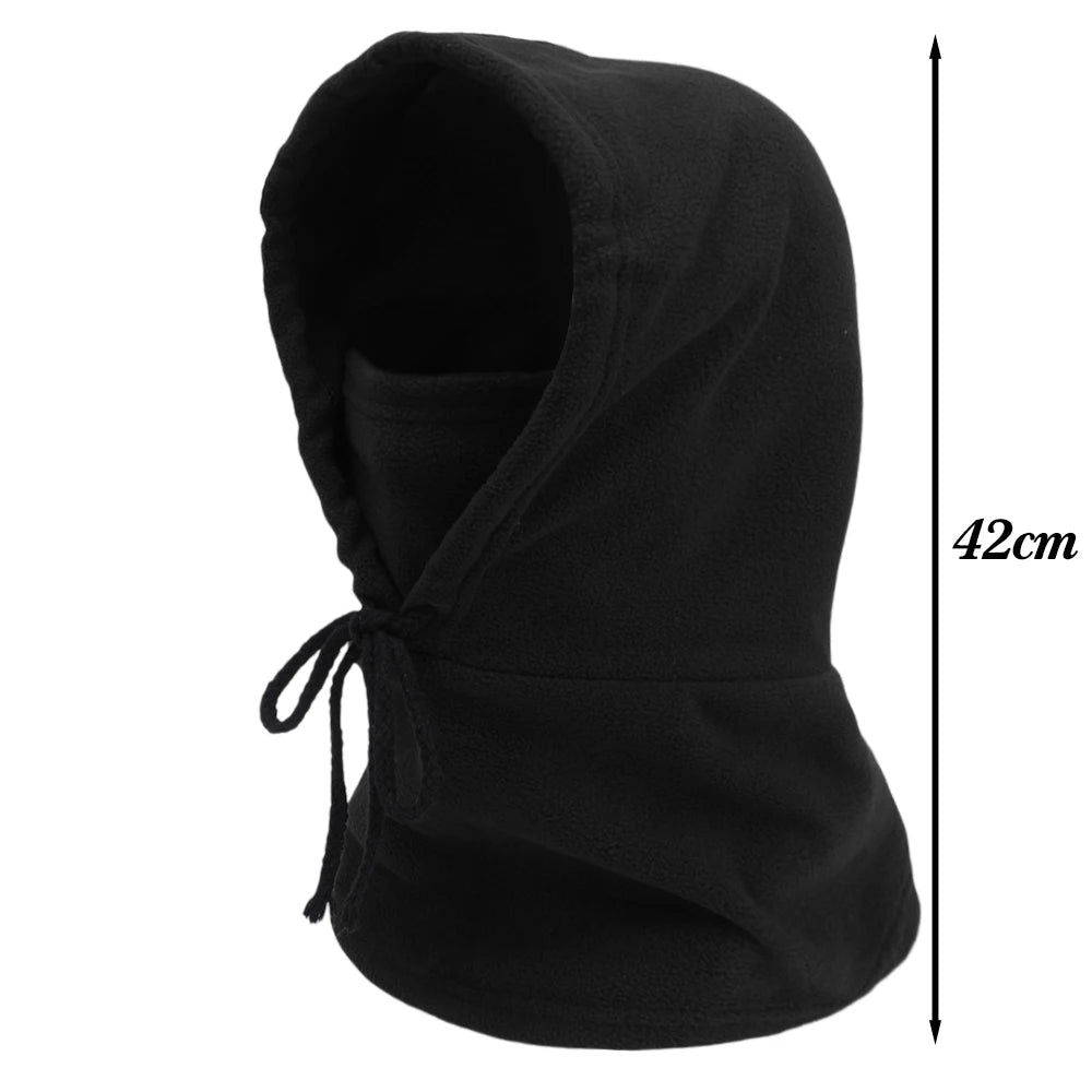Winter Thermo-Fleece Kapuzenmütze – Winddichte Outdoor Skimaske | Unisex Halswärmer für Damen & Herren beim Radfahren & Wintersport