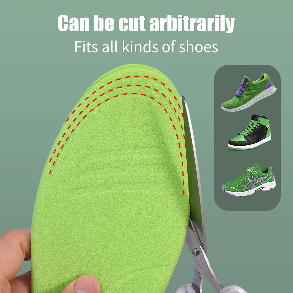 12/2 Stück Weiche Memory Foam Orthopädische Einlegesohlen | Deodorierend & Antibakteriell für Sport & Alltag Kaufschwan®