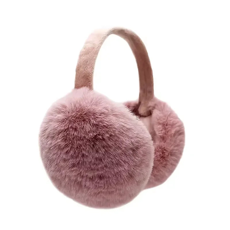 Weiche Plüsch Winter Ohrwärmer – Unisex Warme Ohrenschützer mit Ohrklappen | Outdoor Mode Kälteschutz Kaufschwan® Rosa