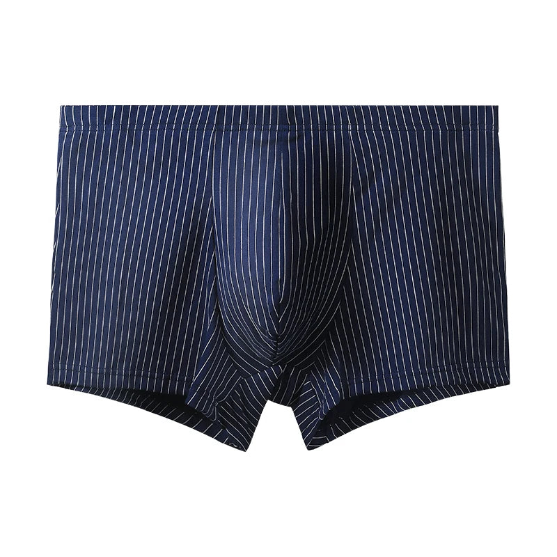 Herren Boxershorts aus Reiner Baumwolle | Einfach, Atmungsaktiv & Bequem | Sommerunterwäsche für Jungen & Männer Kaufschwan® Marineblau L