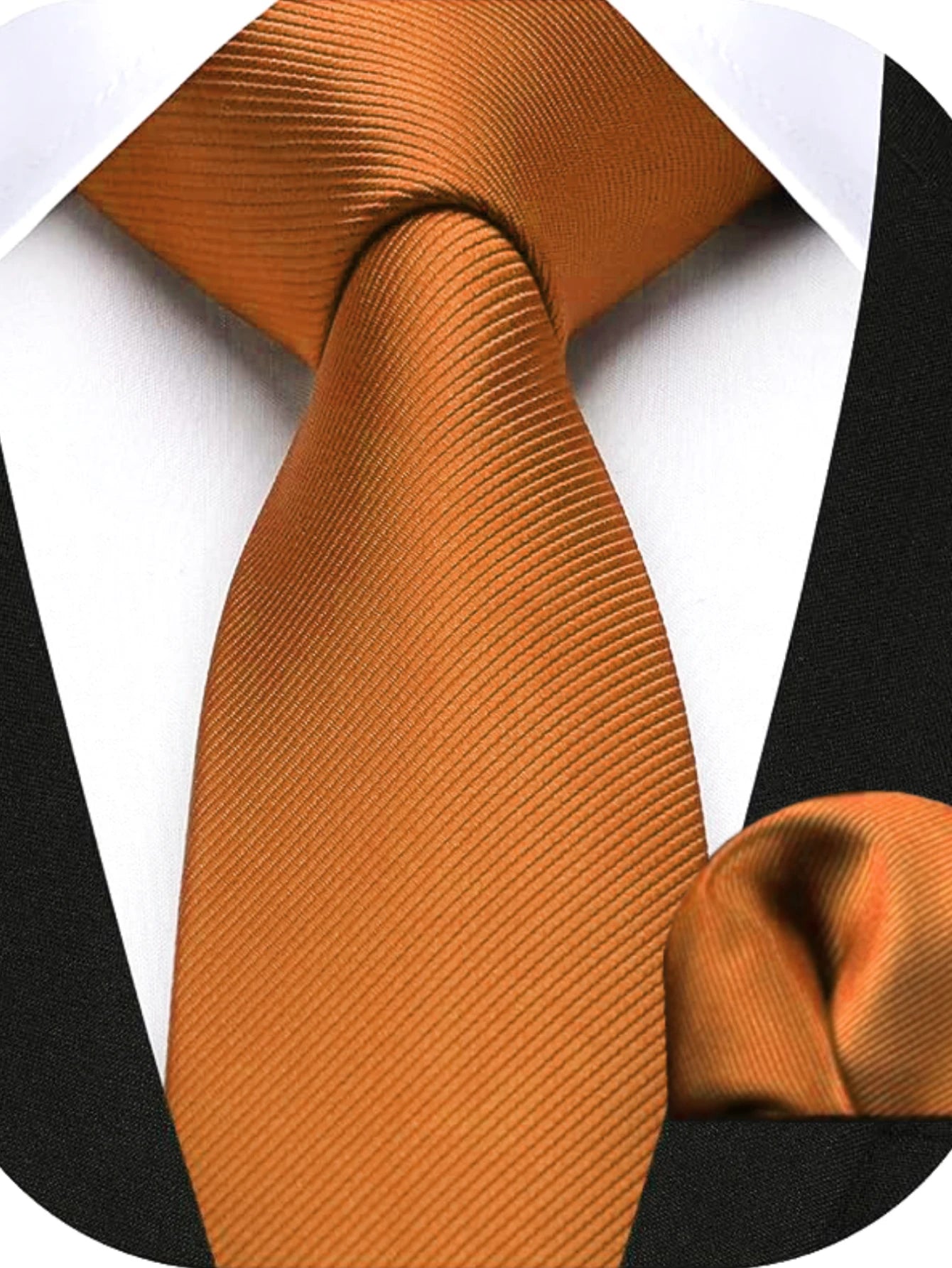 Herren Seidenkrawatten-Set – 6 cm Schmale Krawatte mit Passendem Einstecktuch | Elegantes Geschenk für Hochzeit, Business & Formelle Anlässe Kaufschwan®