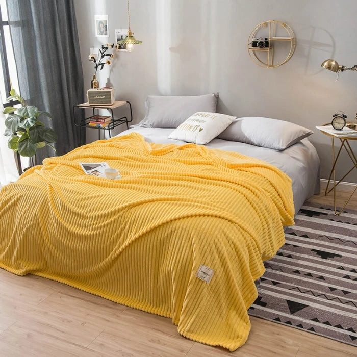 Flanell-Bettdecke – Weiche & Warme Kuscheldecke für Einzel-, Queen- & King-Size-Betten