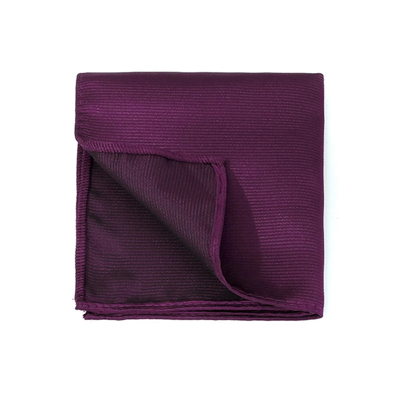 Klassisches Herren Einstecktuch – Mehrfarbig, Einfarbig & Gestreift, Elegantes Business-Accessoire für Anzüge Kaufschwan® Dunkelviolett