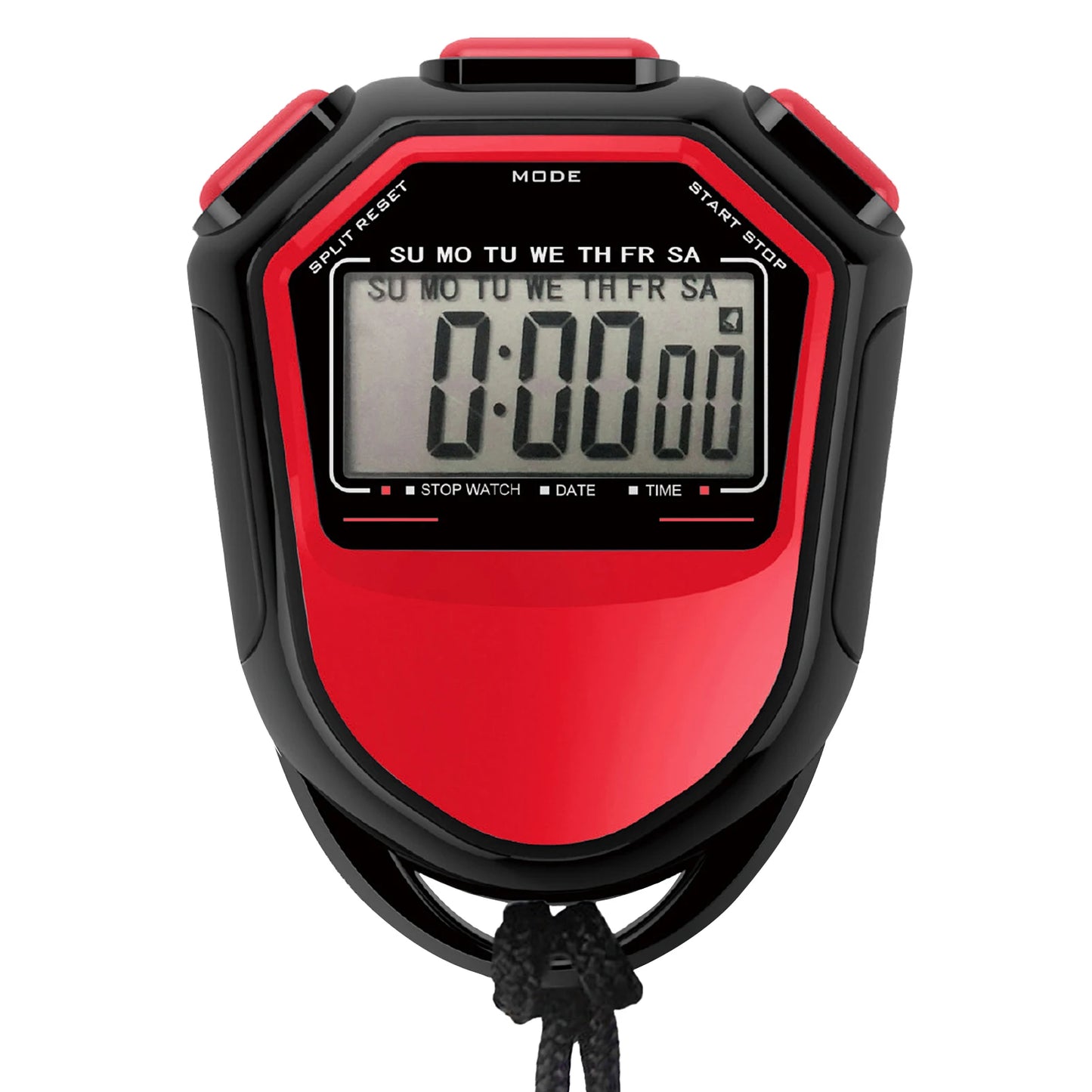 Wasserdichte Digitale Stoppuhr – Handheld LCD Sport Timer mit Band | Chronograph Zähler für Schwimmen, Laufen & Fußballtraining Kaufschwan®