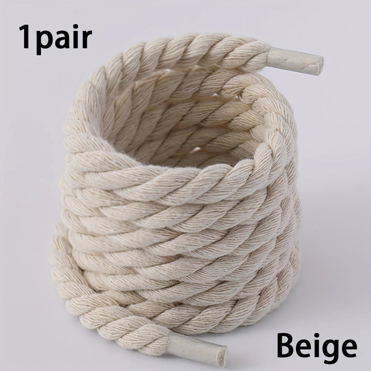 Handgefertigte Geflochtene Schnürsenkel – Robuste Dicke Canvas Laces | Modische Accessoires für Sneaker, Freizeit- & Leichte Schuhe Kaufschwan®