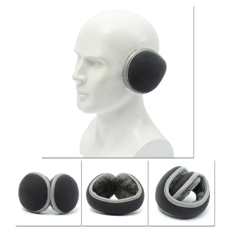 Unisex Faltbare Reflektierende Winter Ohrwärmer – Damen & Herren Warme Earmuffs mit Reflektorband für Outdoor-Sicherheit Kaufschwan®