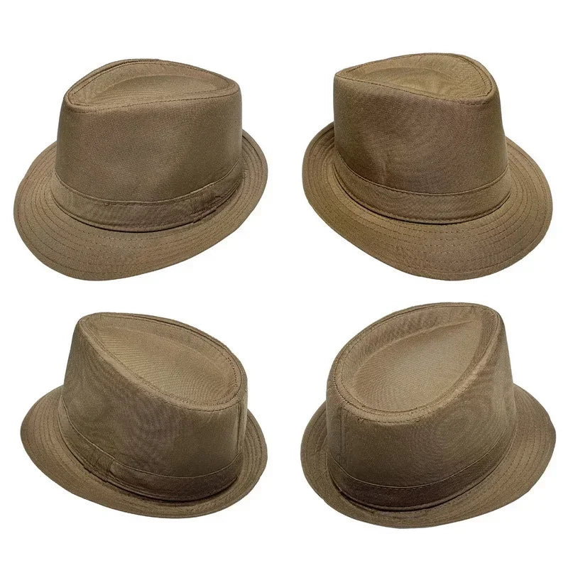 Sommer & Winter Hut - Jazzhut – Britischer Zylinderhut, Herren Fedora, Mittelalte & Ältere Warmer Jazzhut