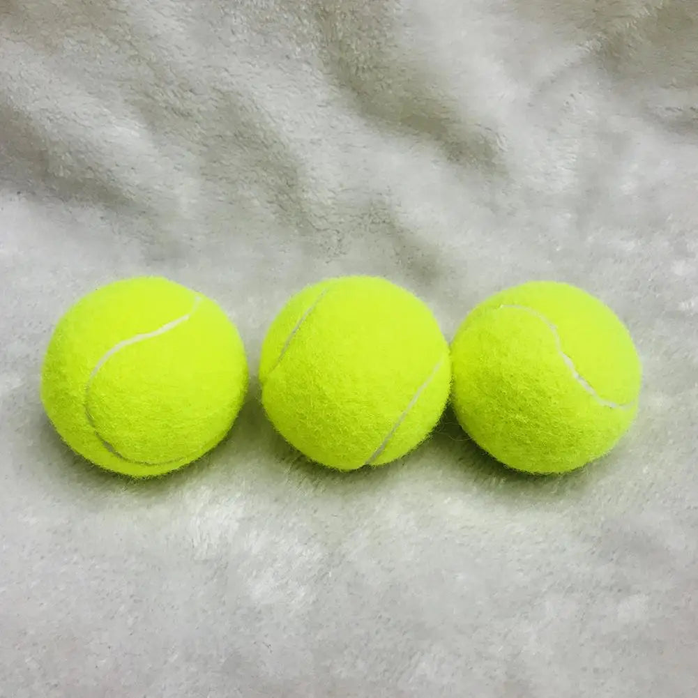 (3er Set) Hochelastische Tennis Trainingsbälle – Strapazierfähiger Elastikfaser-Gummiball für Wettkampf, Training & Outdoor Übungen Kaufschwan®