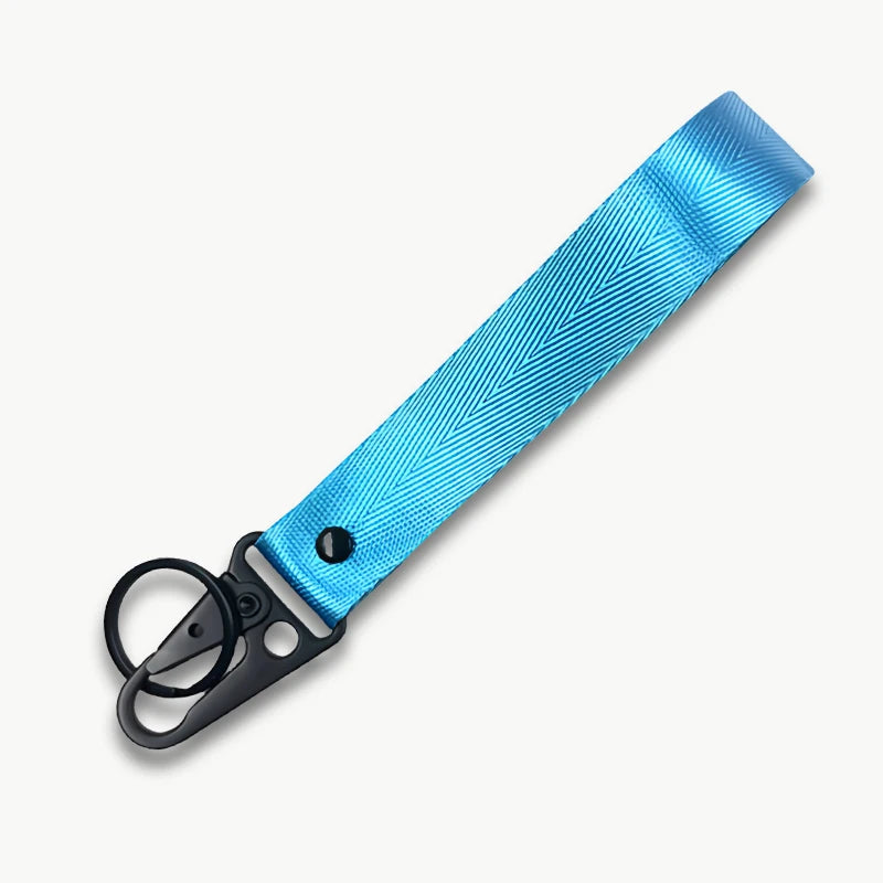 Personalisierter Schlüsselanhänger fürs Handgelenk – Mit eigenem Text oder Logo | Lanyard mit Clip für Auto & Motorrad, Unisex Design