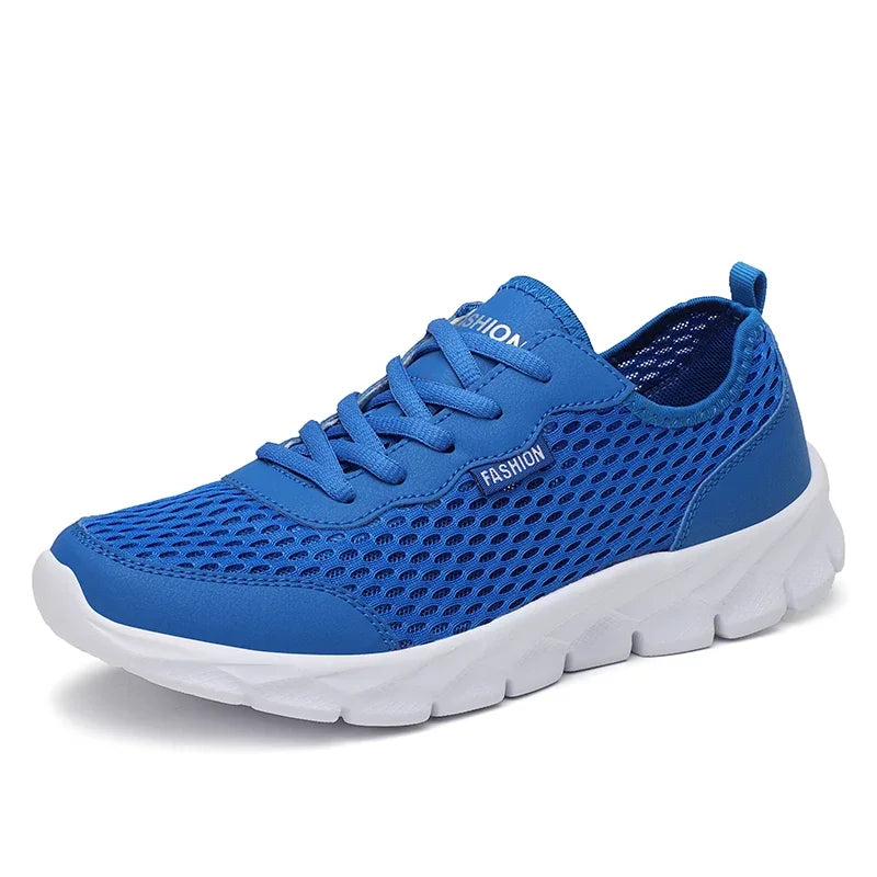 Herren Tennis & Laufschuhe – Leichte Atmungsaktive Mesh Sneaker | Outdoor Joggen, Spazieren & Sport Kaufschwan® Blau 38