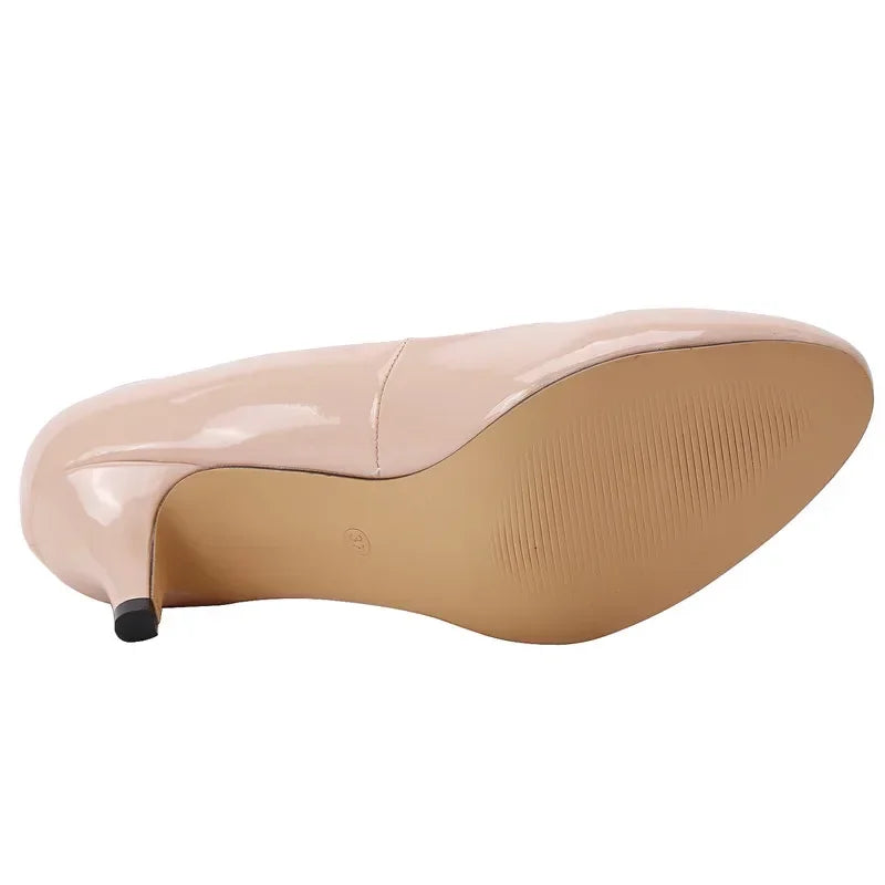 Damen Lackleder-Business-Pumps – Spitzes Design & 5 cm Absatz | Elegante Schuhe für Büro, Business & Formelle Anlässe Kaufschwan®