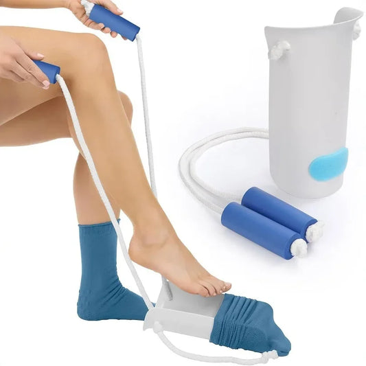 Sockenanziehhilfe Ohne Bücken – Einfacher Socken- & Strumpf-Slider | Anziehhilfe für Senioren, Schwangere & Reha-Patienten Kaufschwan® 1 Set