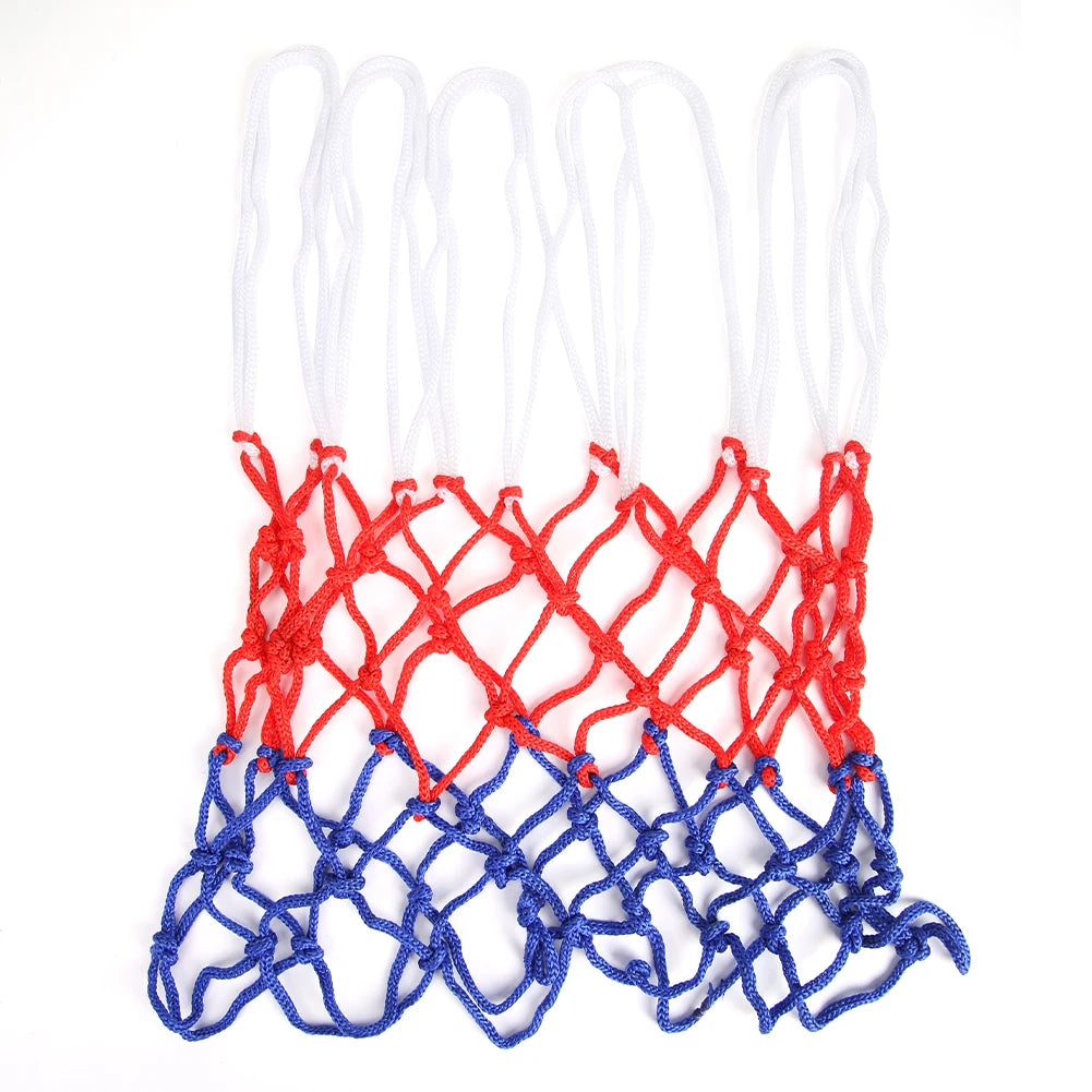 Allwetter Basketballnetz – Standard Dreifarbiges Netz für Outdoor Körbe | Strapazierfähiges Basketball Netz für Sport & Freizeit Kaufschwan®