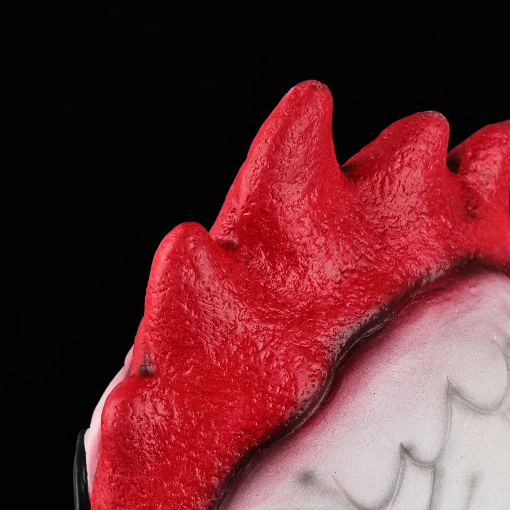 Cosplay Latex Miami Hahn Maske – Lustige Hühnerkopf Tiermaske für Halloween, Maskerade & Erwachsene Kostümpartys Kaufschwan®