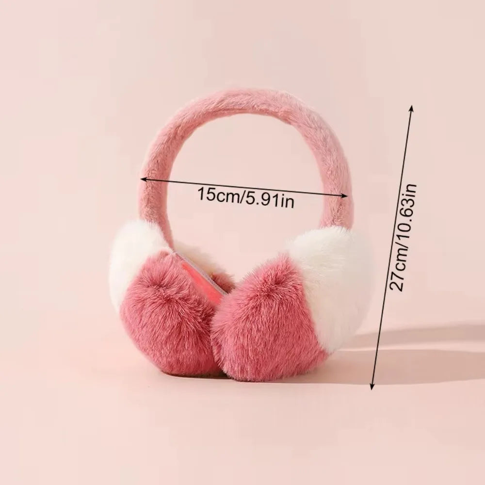 Modische Kunstfell Ohrwärmer in Bonbonfarben – Dicke Faltbare Plüsch Ohrklappen | Weiche Winter Accessoires für Damen & Mädchen Kaufschwan®