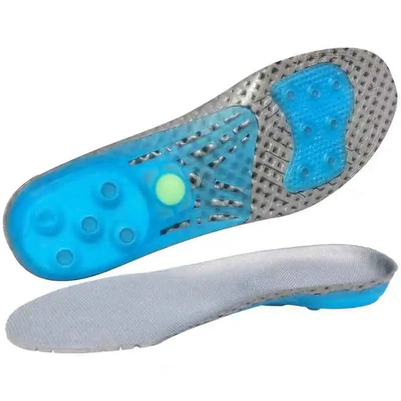 Silikon Orthopädische Schuhsohlen Einlegesohlen | EVA Feder Fußgewölbe-Unterstützung bei Plattfüßen & Plantarfasziitis Kaufschwan® Grau EU39-40(250mm)