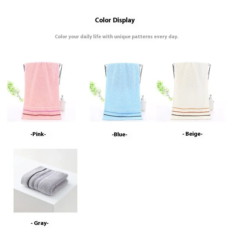 Verdickte Reine Baumwoll Handtücher – Klasse A Qualität Gesichtstücher für Erwachsene | Starke Wasseraufnahme Baumwoll Haushaltstücher Kaufschwan®