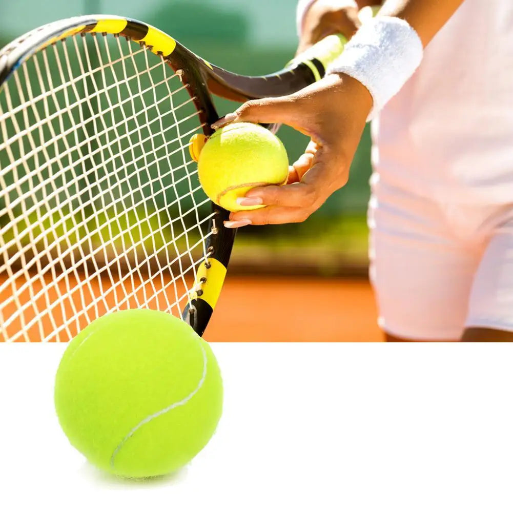 (3er Set) Hochelastische Tennis Trainingsbälle – Strapazierfähiger Elastikfaser-Gummiball für Wettkampf, Training & Outdoor Übungen Kaufschwan®
