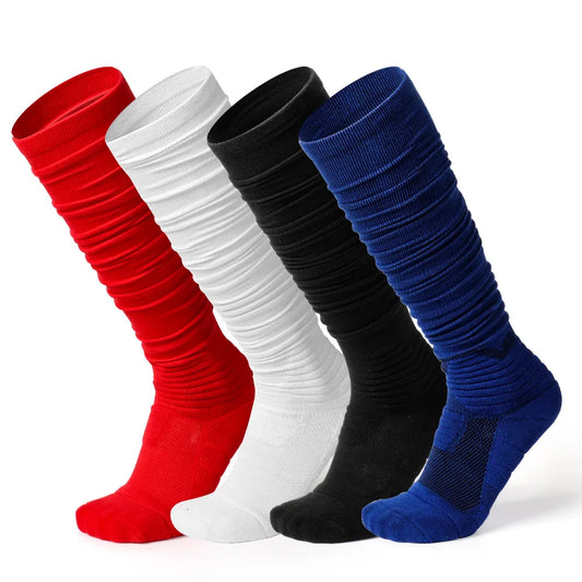 1 Paar Scrunch Fußballsocken – Rutschfeste Extra Lange Sportsocken für Herren | Fußball, Rugby & Training Kaufschwan®