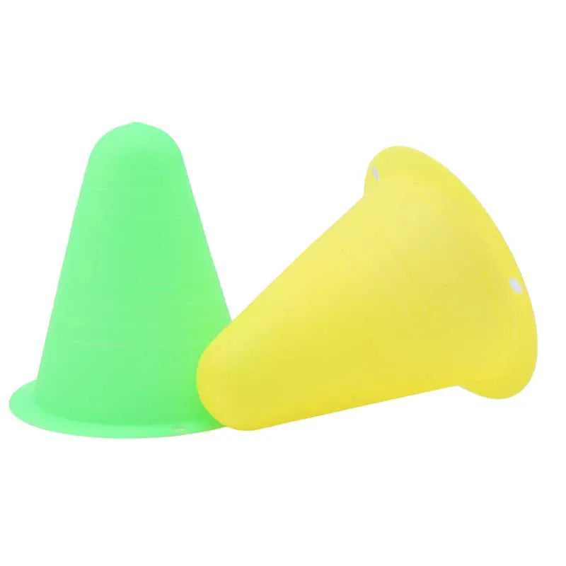 10er Set Trainingskegel – Weiche Sportmarkierungen für Fußball, Skaten, Rugby & Fitnessübungen Kaufschwan®