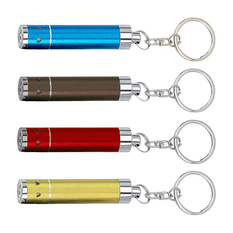 30 Stück Personalisierte LED-Schlüsselanhänger Taschenlampen – Mit Firmenlogo | Superhelle Mini-Leuchte für Werbung & Events