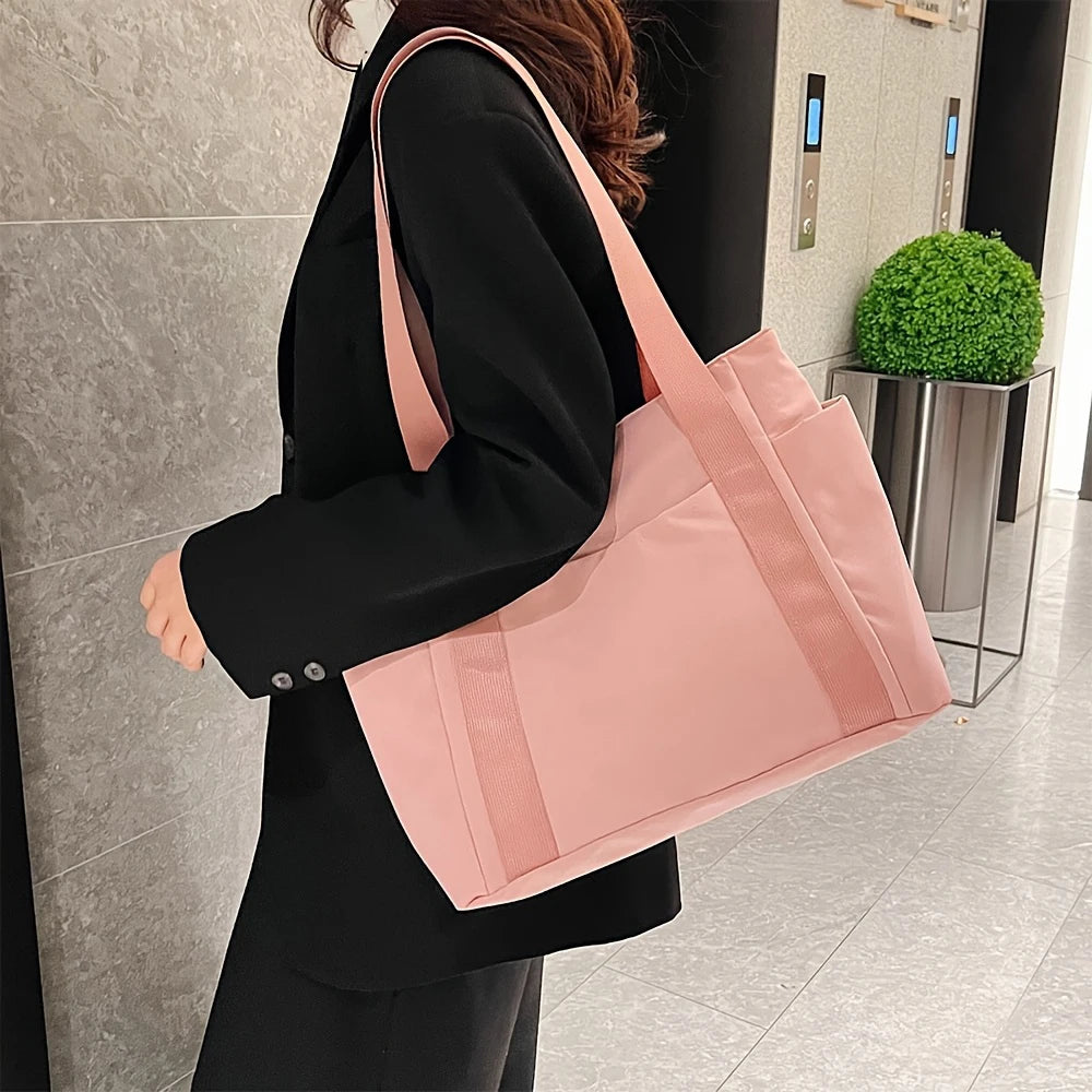 Große Kapazität Casual Tote Bag für Damen – Leichte Oxford Stoff Schultertasche | Trendige Handtasche für Arbeit & Alltag Kaufschwan®
