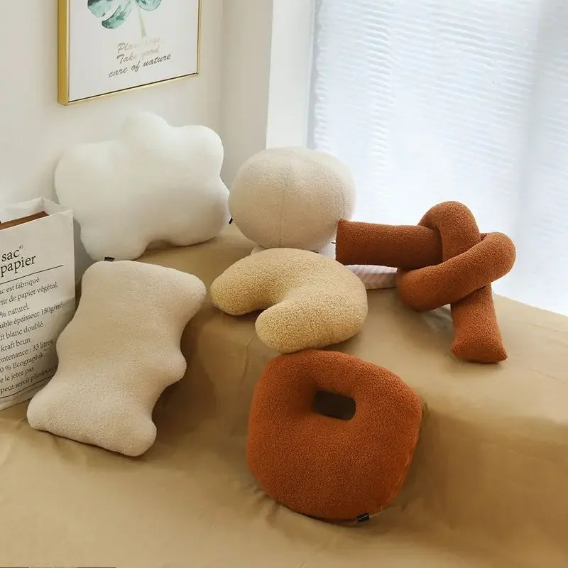 3D Samt Wolken Kissen | Weiches & Bequemes Rundkissen für Sofa Kaufschwan®
