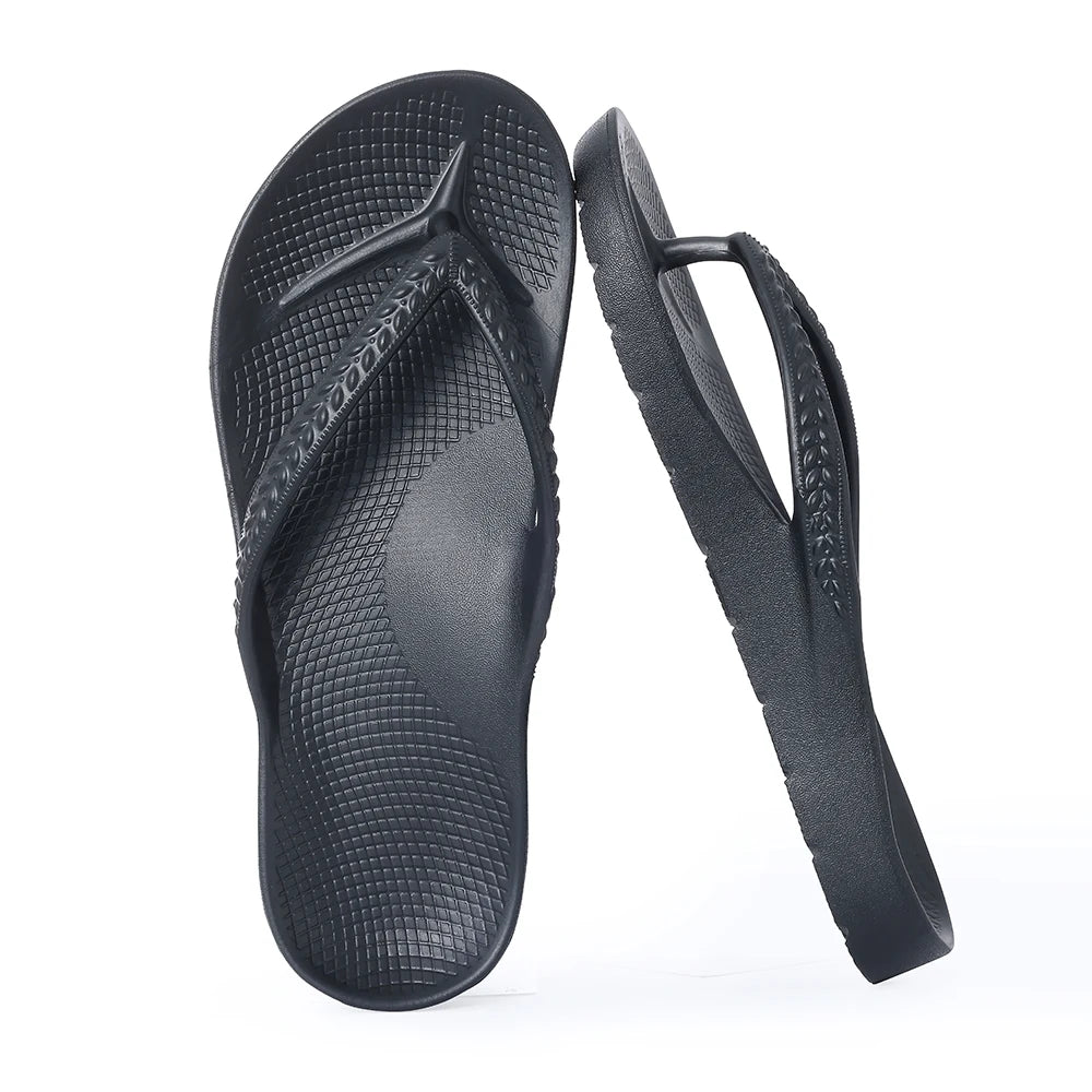 Flip-Flops für Herren | Sommer-Orthopädische Sandalen | Plantarfasziitis-Linderung | Weiche, Leichte Hausschuhe