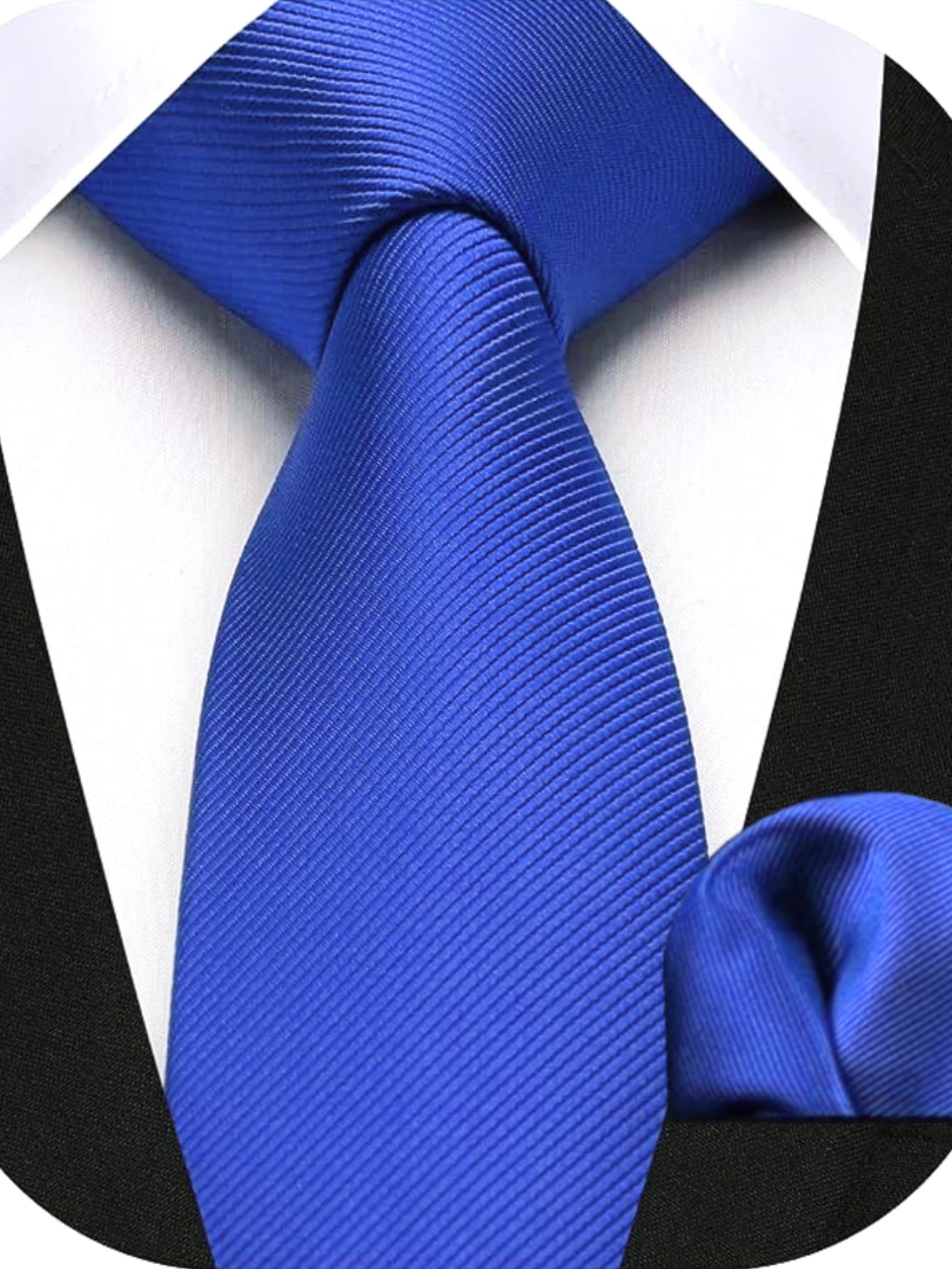 Herren Seidenkrawatten-Set – 6 cm Schmale Krawatte mit Passendem Einstecktuch | Elegantes Geschenk für Hochzeit, Business & Formelle Anlässe Kaufschwan®