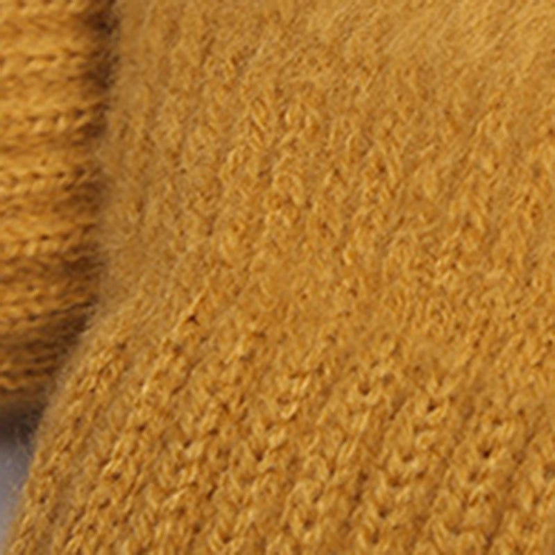 Winter Touchscreen Strickhandschuhe – Warme Unisex Vollfinger Handschuhe | Verdickte Strickhandschuhe aus Kunstwolle für Damen & Herren Kaufschwan®