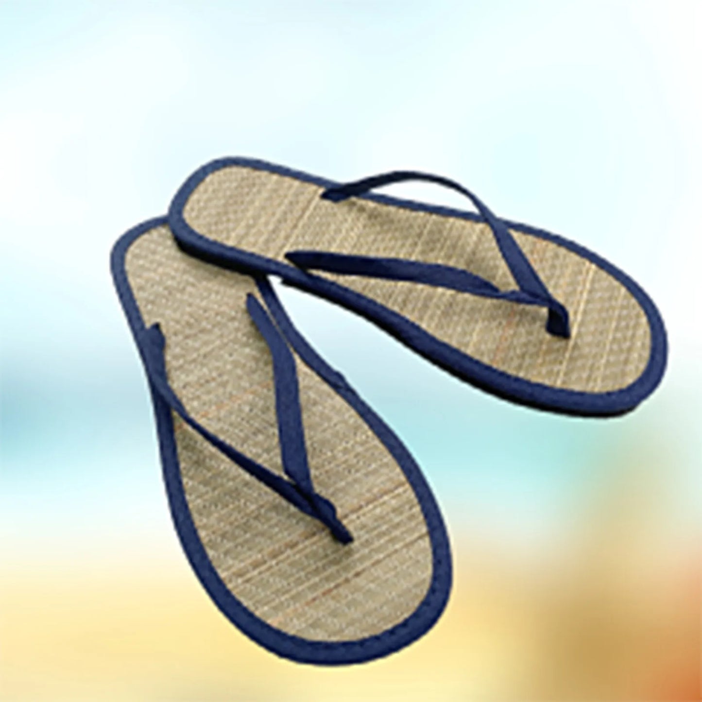 Damen Flache Flip-Flops | Bequeme Rutschfeste Bambus-Rattan Sandalen | Hausschuhe für Bad & Alltag Kaufschwan®
