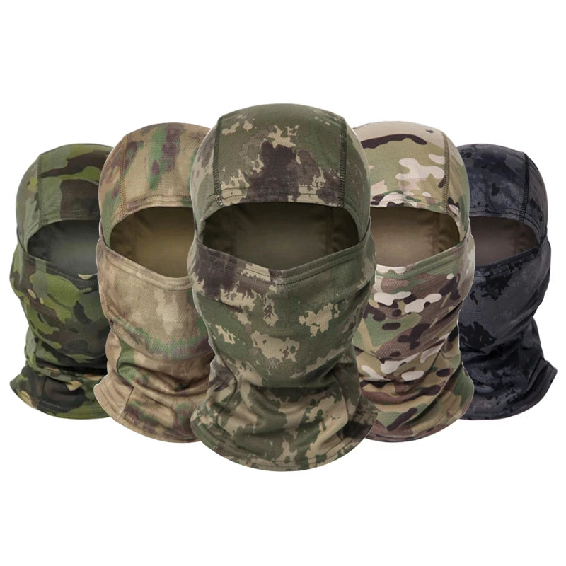 Camouflage Balaclava Mütze – Vollgesichtsmaske für Radfahren, Jagd & Outdoor Sport | Skimaske Motorrad Helm Unterziehmütze