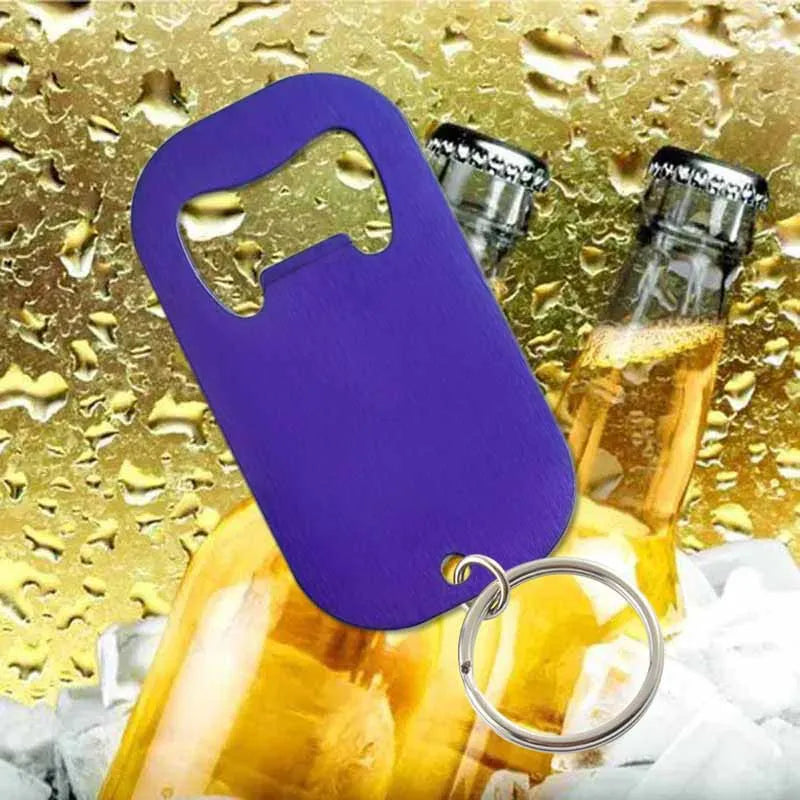 50 Stück Personalisierte Flaschenöffner-Schlüsselanhänger – Kostenlos graviert mit Logo | Edelstahl, Geschenk für Hochzeit, Geburtstag & Taufe