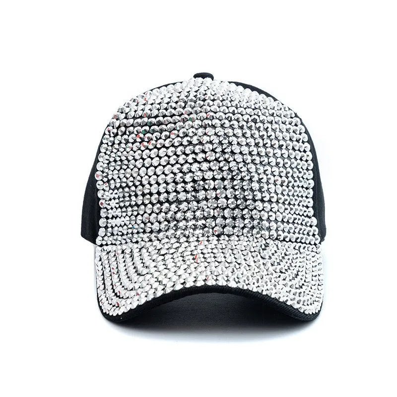 Damen Rhinestone Baseballkappe | Sommer & Herbst Sonnenhut für Damen | Koreanischer Stil Fashion Hip-Hop Reise Kappe Kaufschwan®