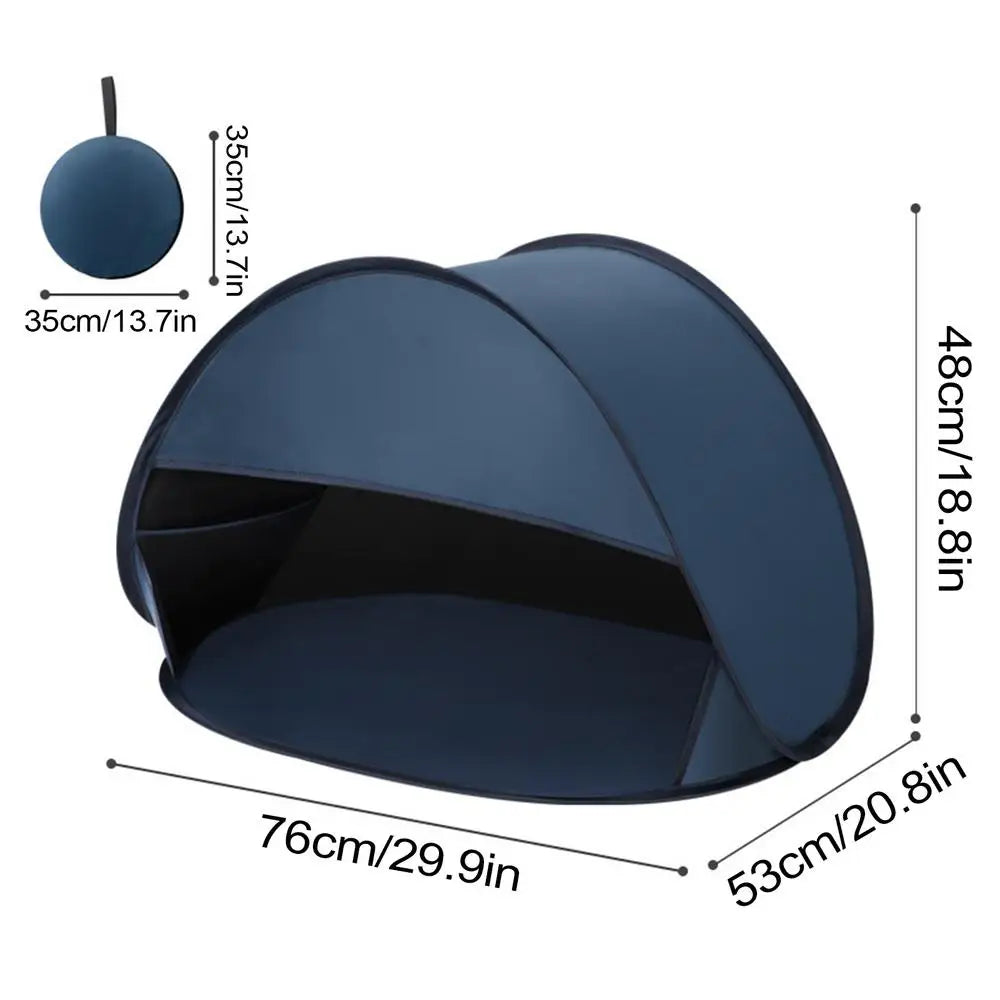 Kopf Sonnenschutz Zelt – Sofort Pop-Up Sonnendach für Gesicht & Kopf | Tragbares Strand- & Outdoor Schutzdach Kaufschwan® Offen