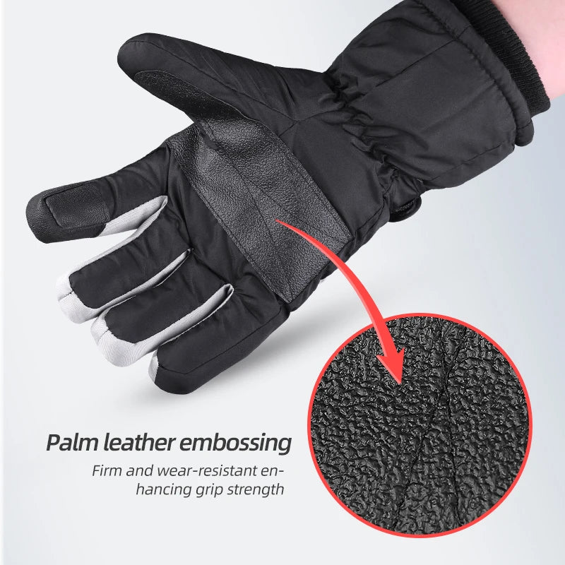 Winter Schneehandschuhe – Wasserdichte Skihandschuhe mit Thermo-Futter | Touchscreen Fahrradhandschuhe & Motorradhandschuhe für Damen & Herren Kaufschwan®