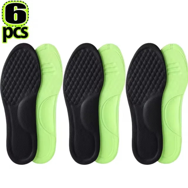12/2 Stück Weiche Memory Foam Orthopädische Einlegesohlen | Deodorierend & Antibakteriell für Sport & Alltag Kaufschwan®