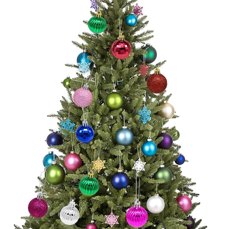 36 Stück Weihnachtskugeln Set – Rot & Gold | Christbaumkugeln Deko für Zuhause, Weihnachten & Neujahr 2026