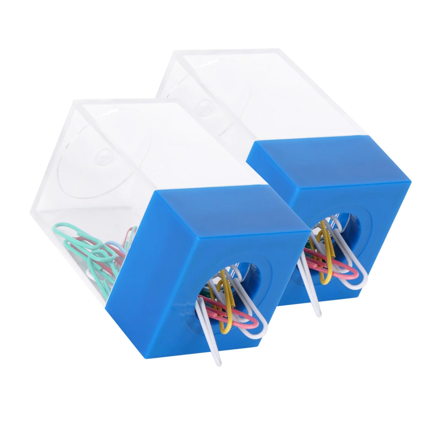 Magnetischer Büroklammernspender inkl. 30 Klammern – Schreibtisch Organizer für Zuhause, Schule & Büro | Metall-Pin Halter Box Kaufschwan®