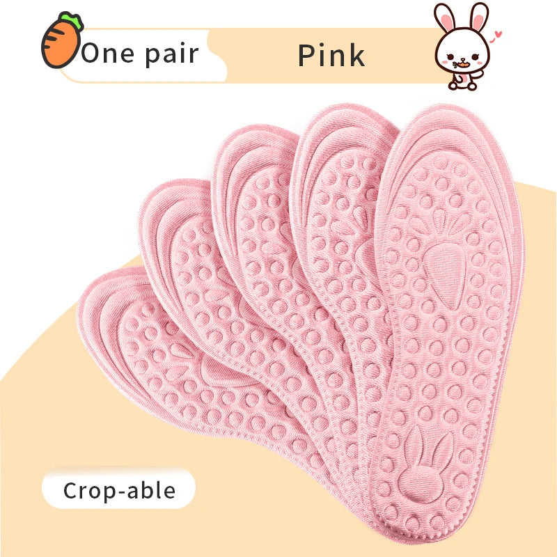 Kinder Memory Foam Einlegesohlen | Sportliche Unterstützung & Lauf-Einlagen | Deodorierende & Atmungsaktive Polster für Jungen & Mädchen Sneaker Kaufschwan® Rosa 20-24(170mm)
