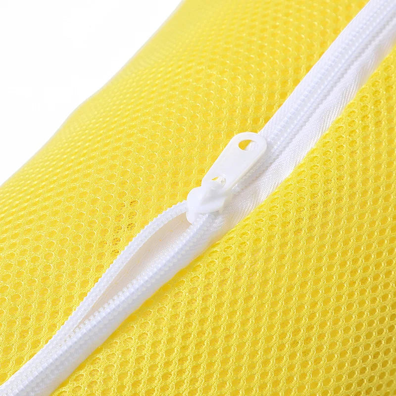 Schuh-Wäschenetz für Waschmaschine – Honigwaben-Mesh Waschbeutel mit Reißverschluss | Schuhreinigungsbeutel für Sneaker & Laufschuhe (39×18cm)