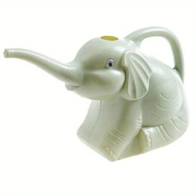 Cartoon Elephant Design Gardening Watering Can Ergonomic Handle Lightweight Plastic Pot for Flower Potted Plant Irrigation Care Kaufschwan® Grün