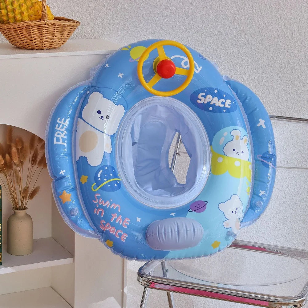 Baby Schwimmring Dinosaurier – Aufblasbarer Poolreifen für Kleinkinder & Kinder Kaufschwan®