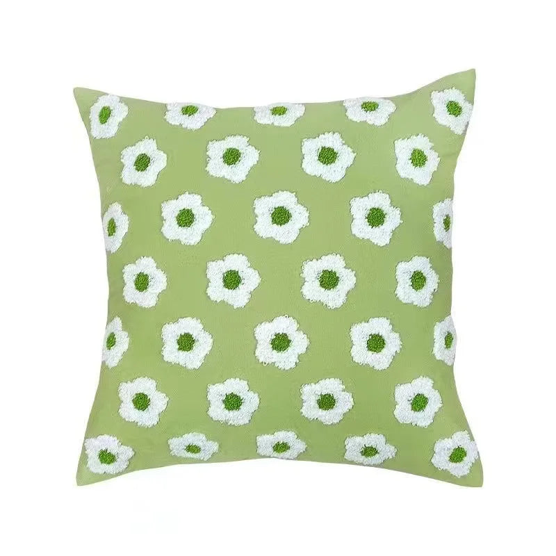 Tulpen-Kissen | Niedliches Rosa Kürbis-Kissen | Sofa-, Bett- & Dekokissen Kaufschwan® Grüne Blume