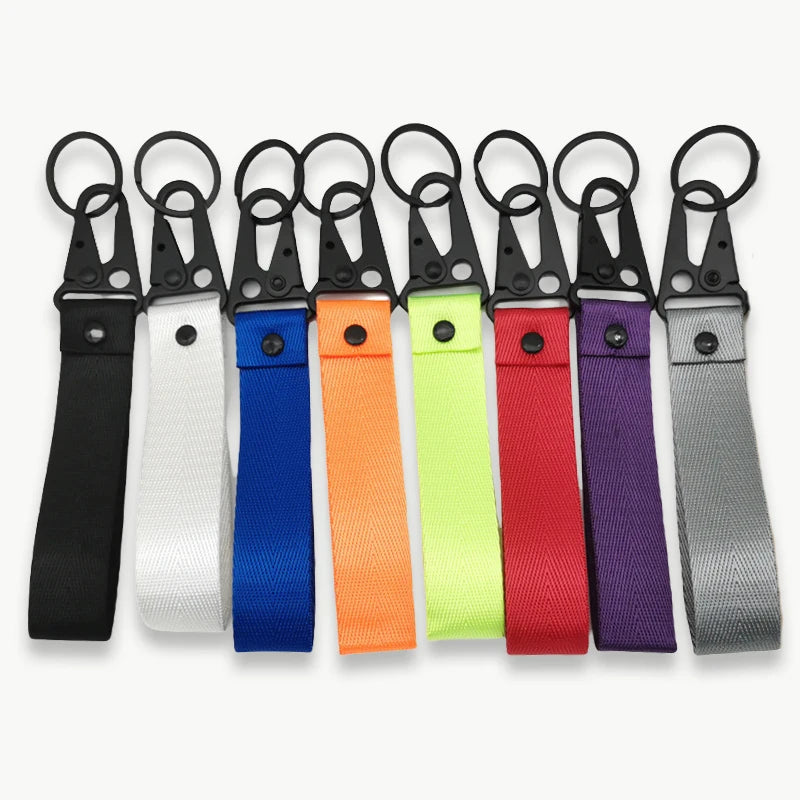 Personalisierter Schlüsselanhänger fürs Handgelenk – Mit eigenem Text oder Logo | Lanyard mit Clip für Auto & Motorrad, Unisex Design