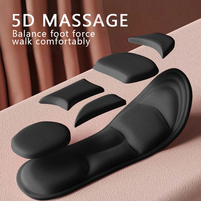 5D Massage Memory Foam Einlegesohlen – Orthopädische Atmungsaktive Schuheinlagen | 1/2/4/16 Paar | Komfort für Sport, Arbeit & Alltag Kaufschwan®