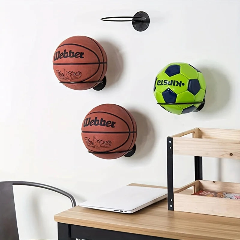 1 Stück / 2 Stück Metall Wandhalterung für Sportbälle – Robuster Wandständer für Basketball, Fußball & Volleyball Kaufschwan®