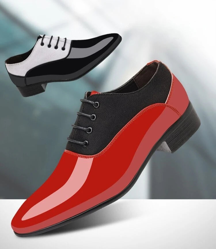 Herren Lackleder-Spitzschuhe – Elegante Luxus-Businessschuhe | Formelle Designer-Schuhe für Büro & Gesellschaft im Frühjahr & Herbst Kaufschwan®
